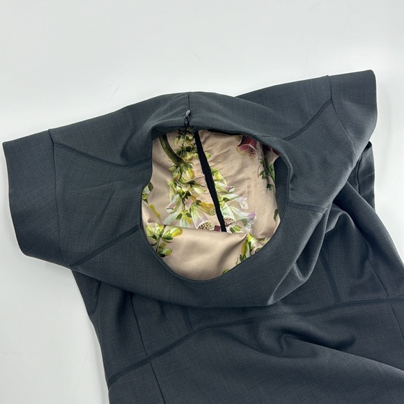 TED BAKER LONDON Women’s Gray Tailored Mini Dress Size 1 (US 2-4) EUC - Picture 14 of 17